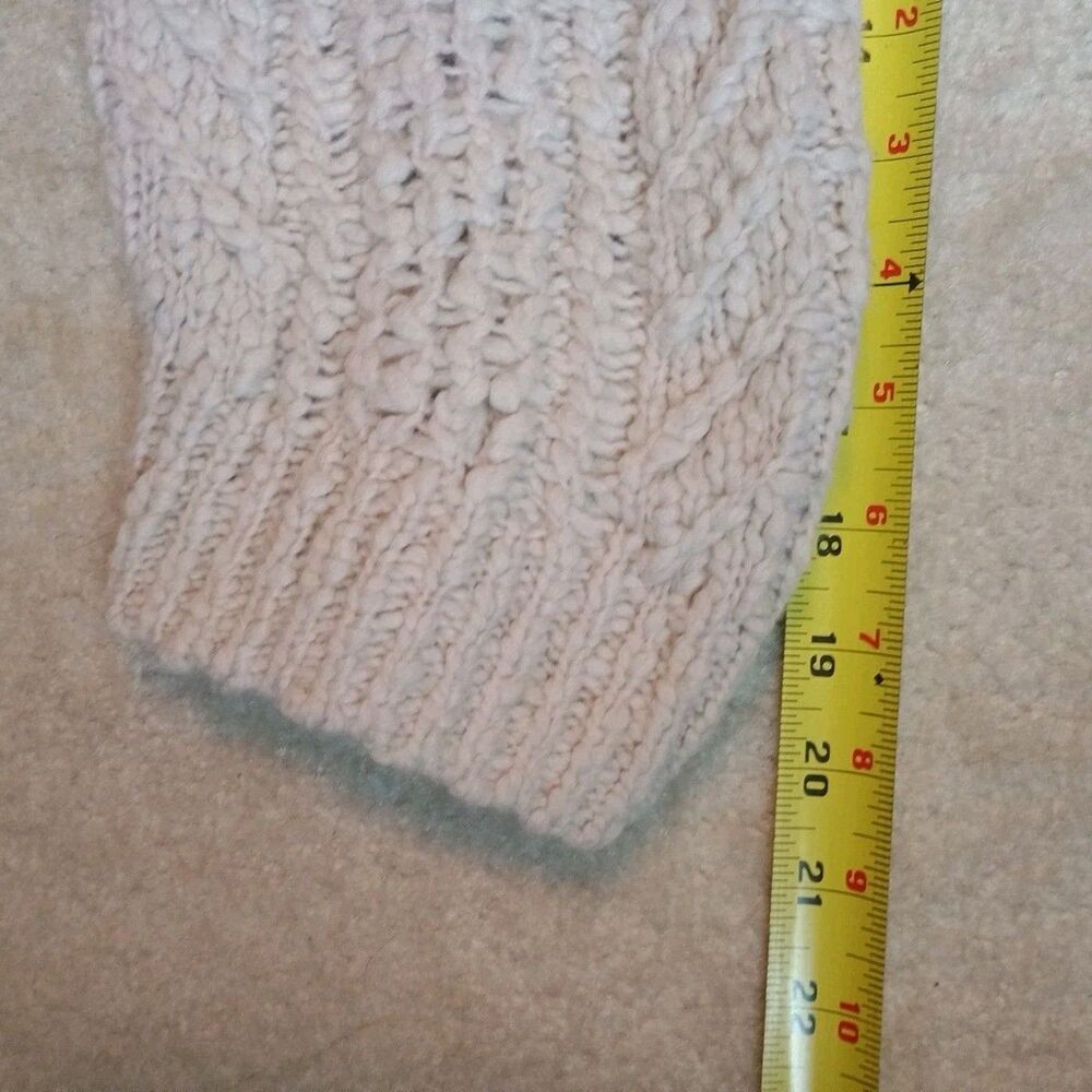 Vince Sweater Womens Sz M Oatmeal Knit Scoop Neck Cashmere Wool Blend - Picture 9 of 10
